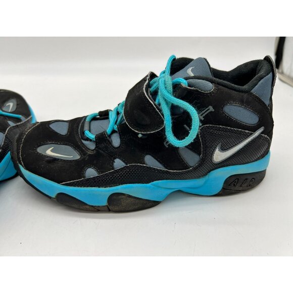 Nike Youth Air Turf Raider Cross Training Shoes Sneakers Mid Top Size 7Y Black - Picture 8 of 12